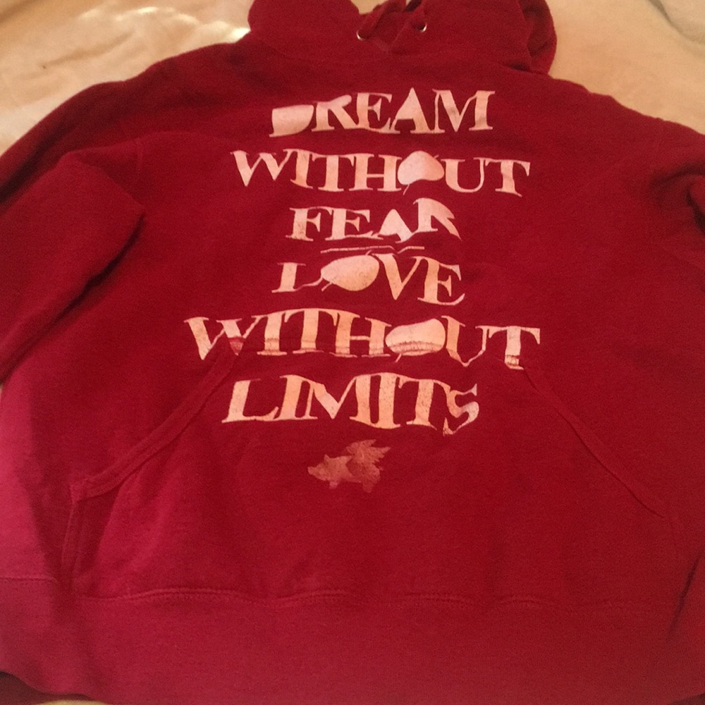 red hoodie